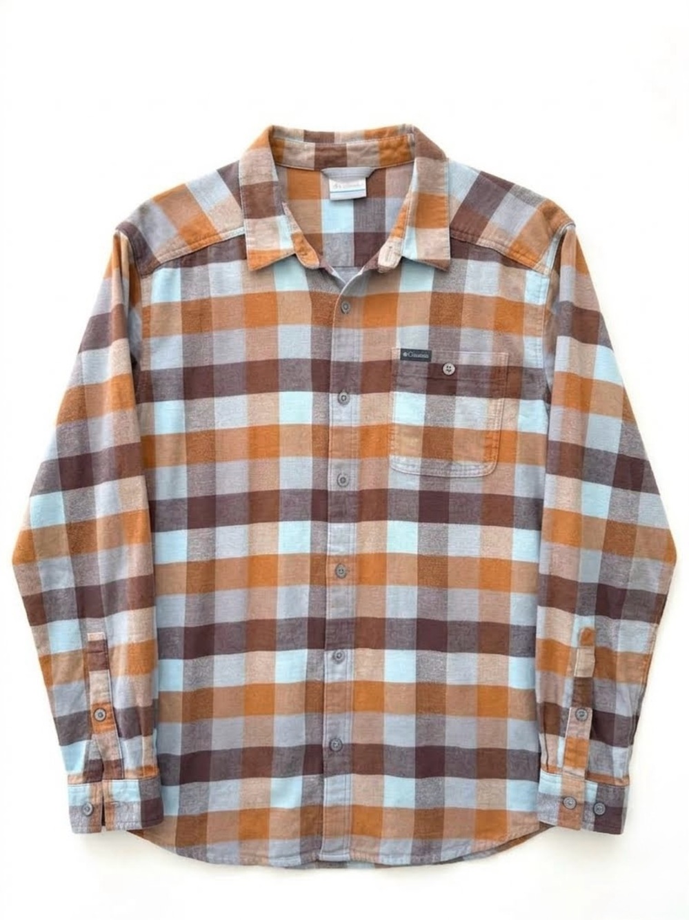 Columbia Men’s Cornell Woods Flannel Long Sleeve Shirt L Buffalo Plaid Gorpcore